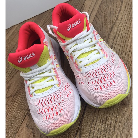 Asics Women's Gel-Excite 6 White Orange 1012A150 Running Shoes Size 6 EUC Mint - Picture 8 of 9